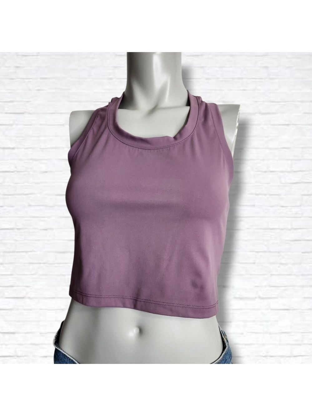 NVGTN Lilac Purple Crop Y Tank Top Size M/L